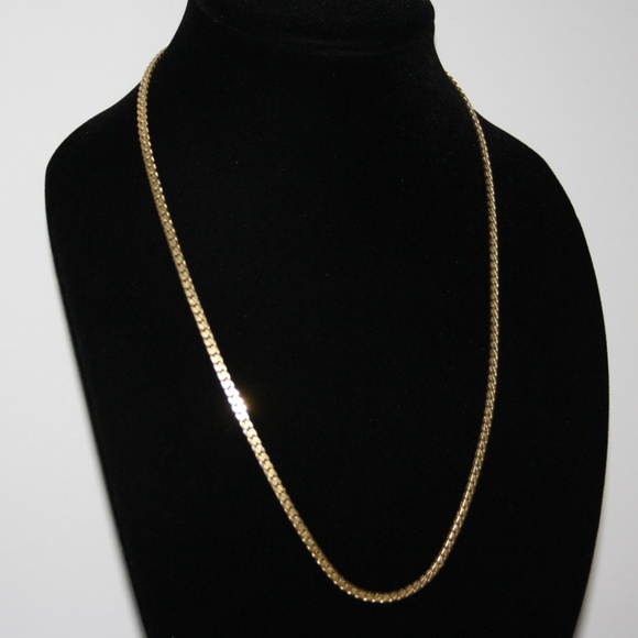 Vintage Jewelry - Beautiful vintage gold men's necklace 24"